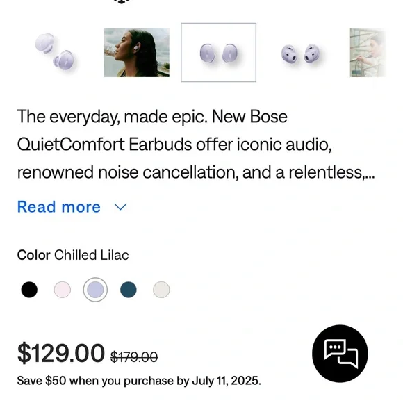 Bose QuietComfort Lavender Earbuds - Picture 7 of 7